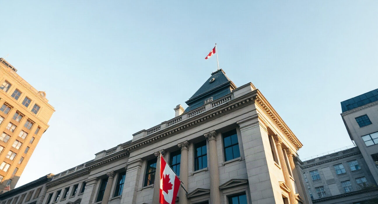 Bank of Canada building in Ottawa on a sunny day