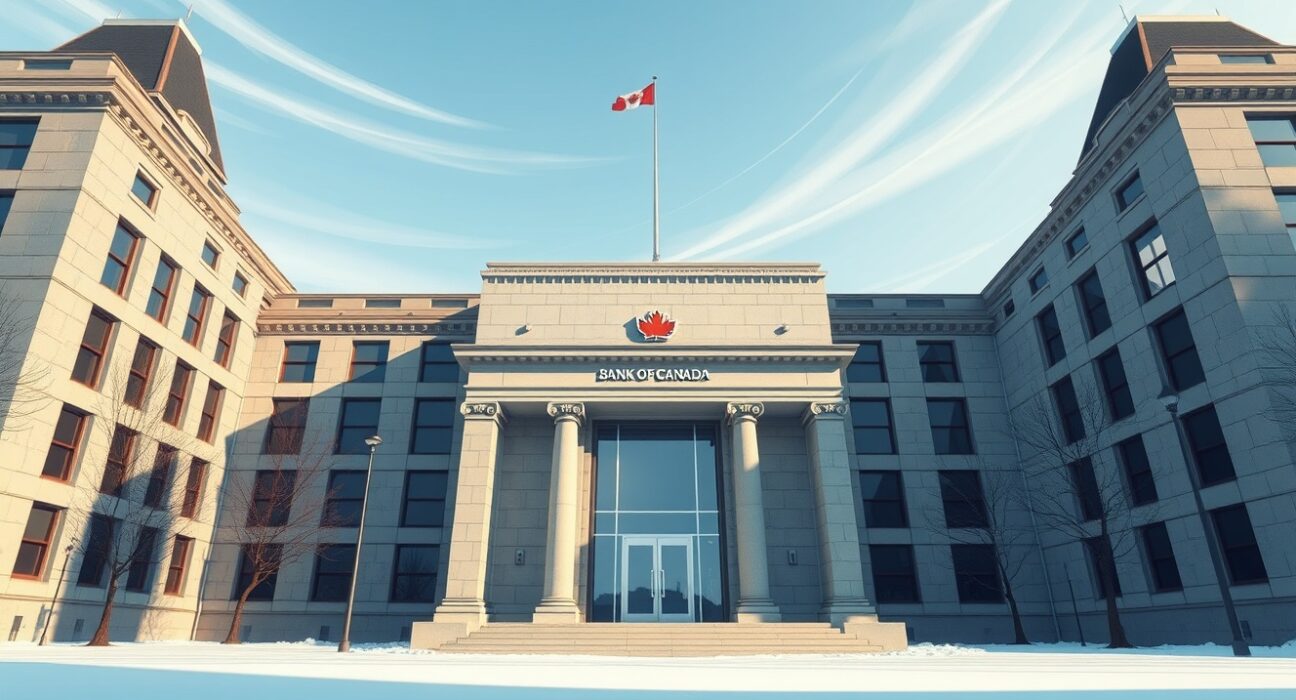 Bank of Canada headquarters in Ottawa, reflecting patient monetary policy stance with options open for future rate decisions.