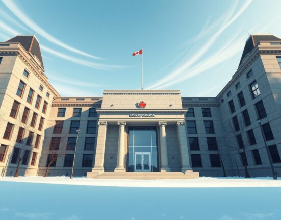 Bank of Canada headquarters in Ottawa, reflecting patient monetary policy stance with options open for future rate decisions.