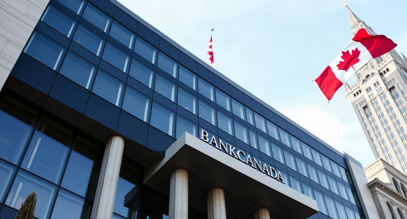 Bank of Canada building in Ottawa on a sunny day