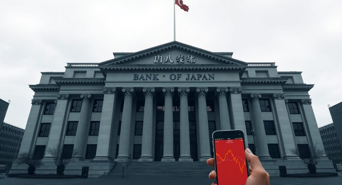 Bank of Japan headquarters in Tokyo as central bank holds rates amid Iran war inflation fears, signaling cautious monetary policy stance.