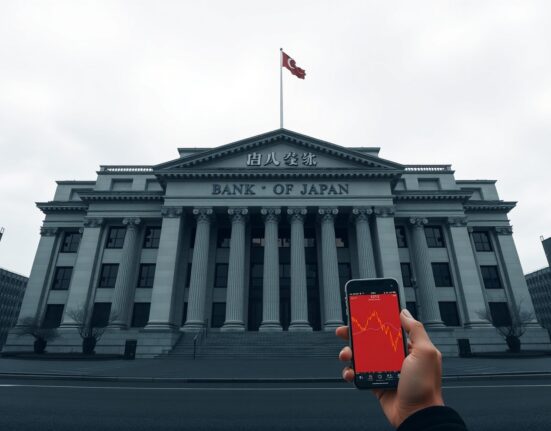 Bank of Japan headquarters in Tokyo as central bank holds rates amid Iran war inflation fears, signaling cautious monetary policy stance.