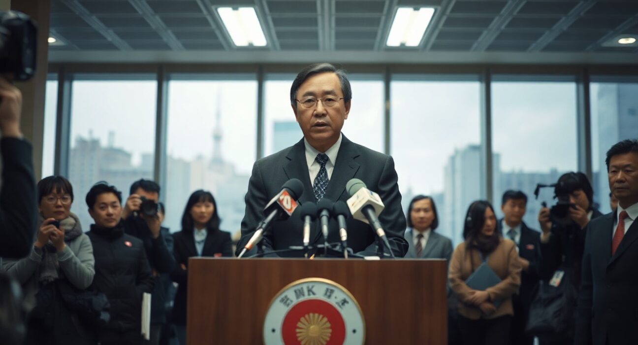 Bank of Japan board member Kiuchi at a press conference, declining to comment on rate hike expectations.
