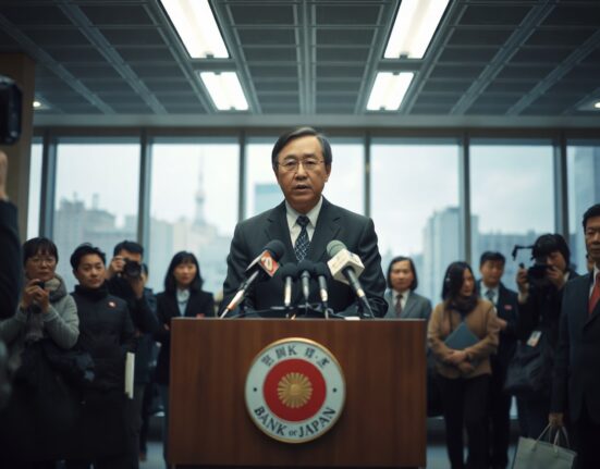 Bank of Japan board member Kiuchi at a press conference, declining to comment on rate hike expectations.