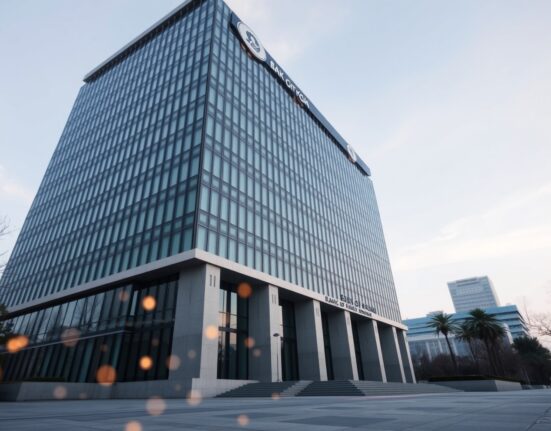 Exterior view of the Bank of Korea headquarters in Seoul, symbolizing its digital currency policy shift.