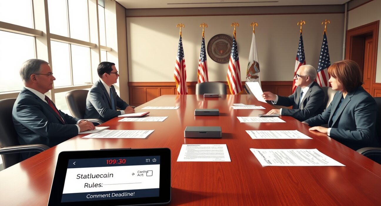 Banking and regulatory officials discuss stablecoin regulation and the GENIUS Act deadline extension request.