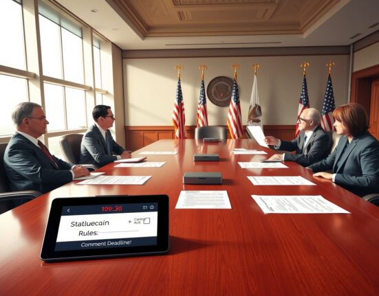 Banking and regulatory officials discuss stablecoin regulation and the GENIUS Act deadline extension request.