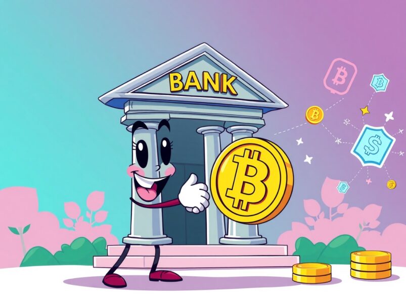 Banks hold cryptocurrency for blockchain transaction fees in regulatory approval scene