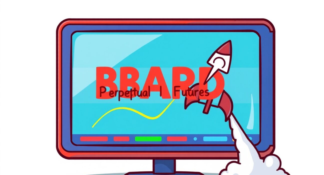 A vibrant cartoon illustrating the excitement of BARD perpetual futures trading on Binance, highlighting leverage opportunities for BARD perpetual futures.