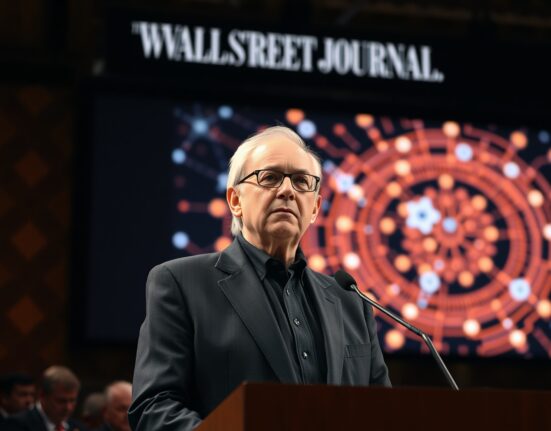 Barry Diller speaking at WSJ Future of Everything conference, discussing AI and trust in Sam Altman.
