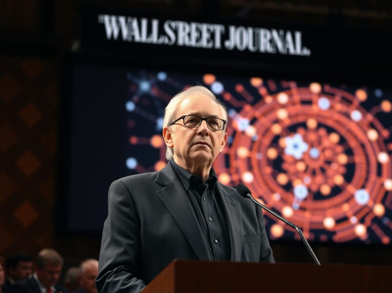 Barry Diller speaking at WSJ Future of Everything conference, discussing AI and trust in Sam Altman.