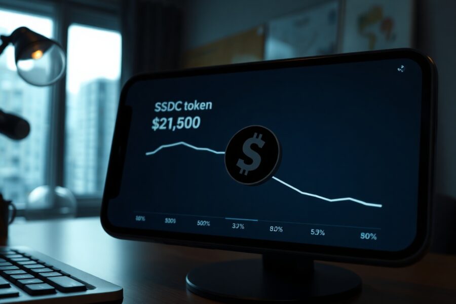 Digital wallet showing USDC balance being drained by an automated bot