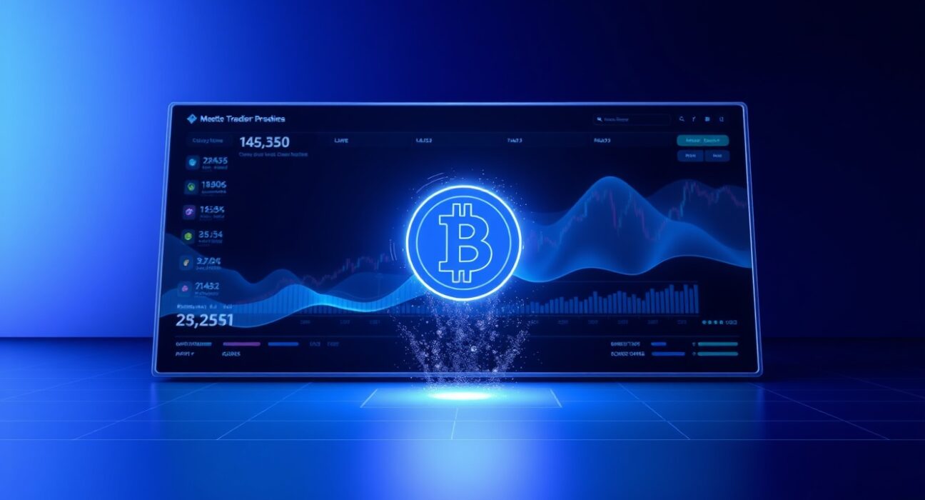 Digital interface showing BASED token launch visualization for decentralized exchange announcement