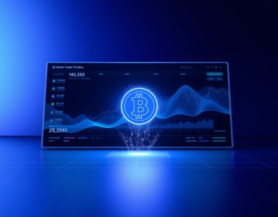 Digital interface showing BASED token launch visualization for decentralized exchange announcement
