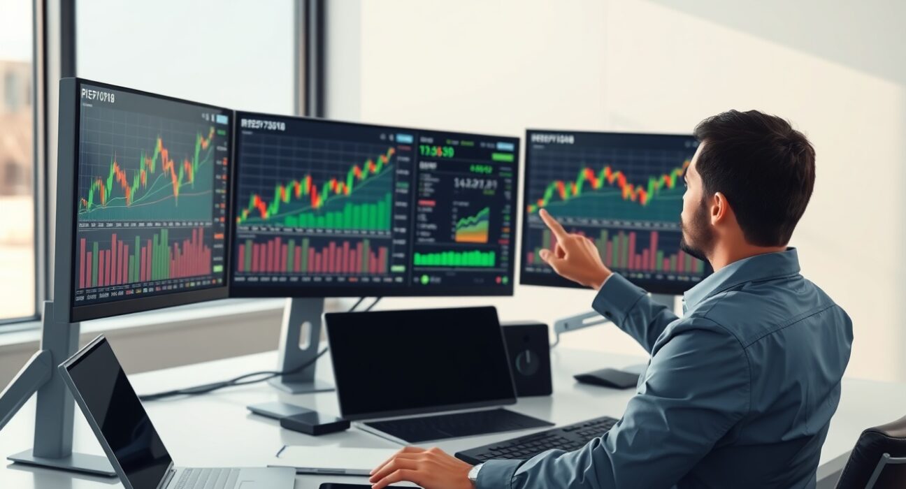 Financial analyst studying cryptocurrency market charts to identify bear market reversal signals through cost basis analysis
