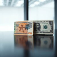 Japanese yen and US dollar banknotes symbolizing currency market dynamics and yen sentiment.