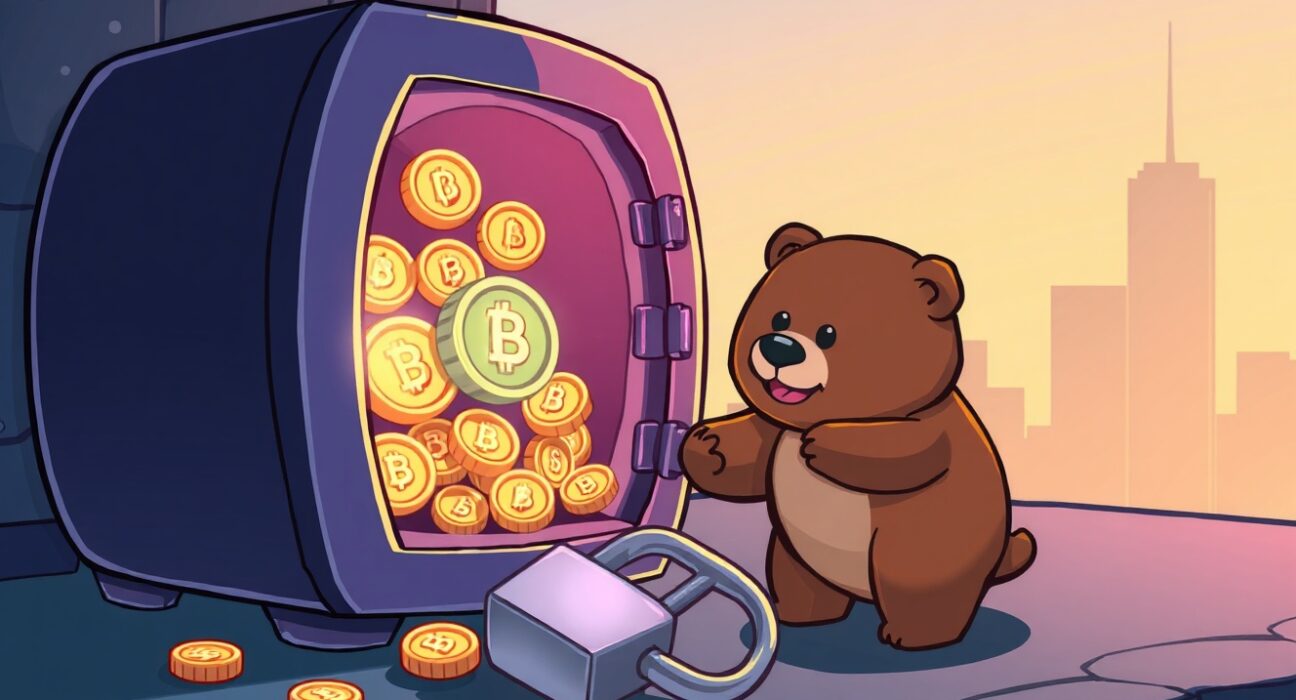A cartoon bear character, representing the Berachain Foundation, successfully recovers lost funds after a Balancer hack, restoring digital assets.