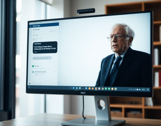 Analysis of Bernie Sanders AI video interview with Claude chatbot on privacy concerns