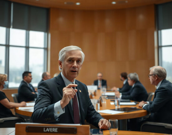 US Treasury Secretary Bessent speaking at a G20 finance ministers meeting.