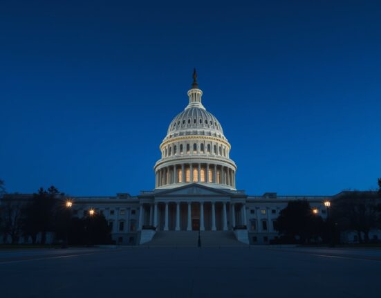 The US Capitol building representing the BETS OFF Act legislation on political prediction markets.