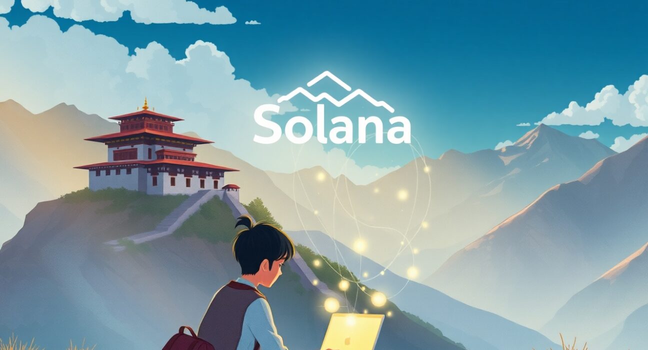 Bhutan launches a Solana blockchain digital nomad visa program with gold-backed TER tokens