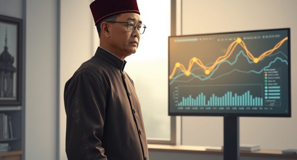 Bhutanese official analyzing government Bitcoin holdings and cryptocurrency market data.