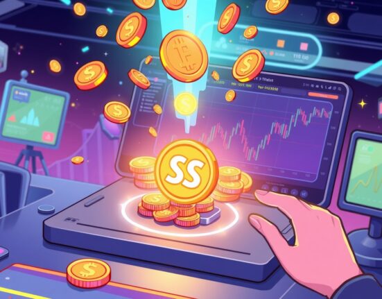 Binance Alpha SSS token integration showing digital trading platform with early-stage cryptocurrency coins