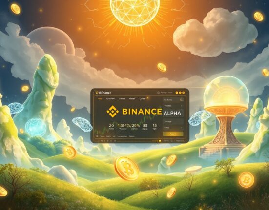 Binance Alpha on-chain trading hub listing the AIAV cryptocurrency token for early-stage project discovery.