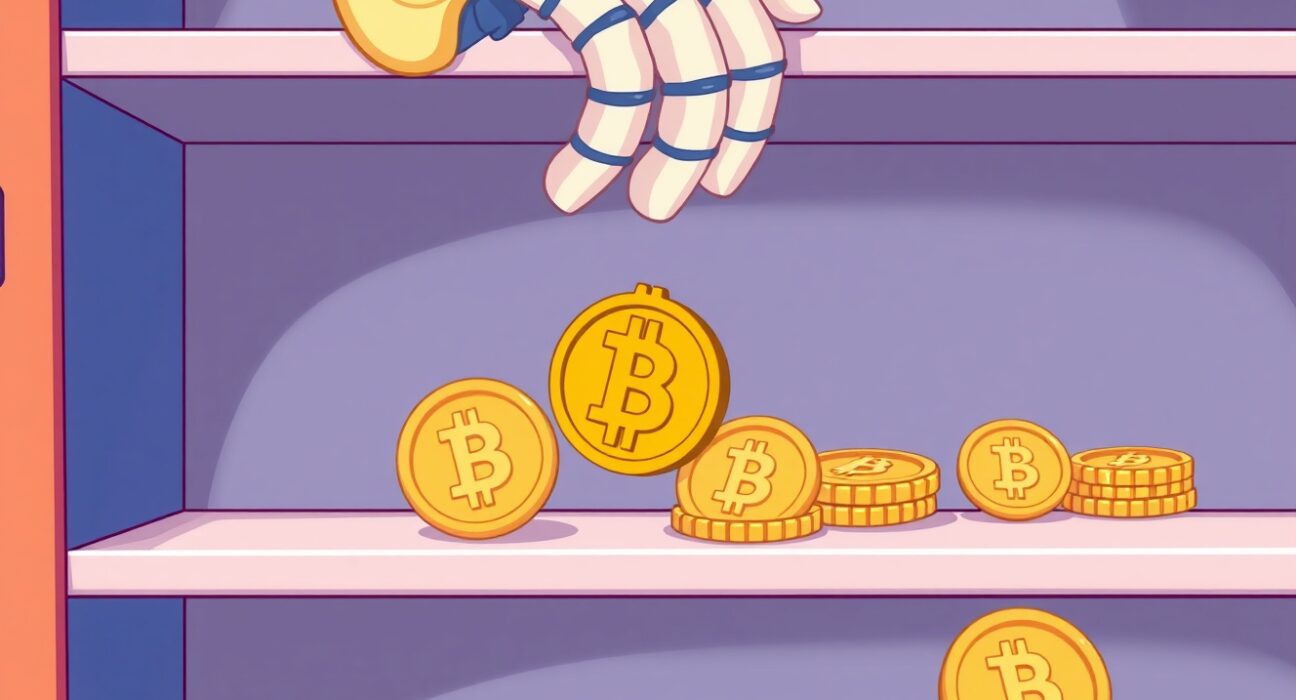 Binance Alpha delists tokens in organized cryptocurrency exchange management illustration