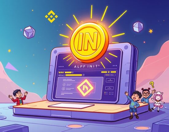 Binance Alpha platform integrating INFINIT (IN) token, symbolizing new opportunities for early-stage crypto projects and enhanced Binance Wallet trading.