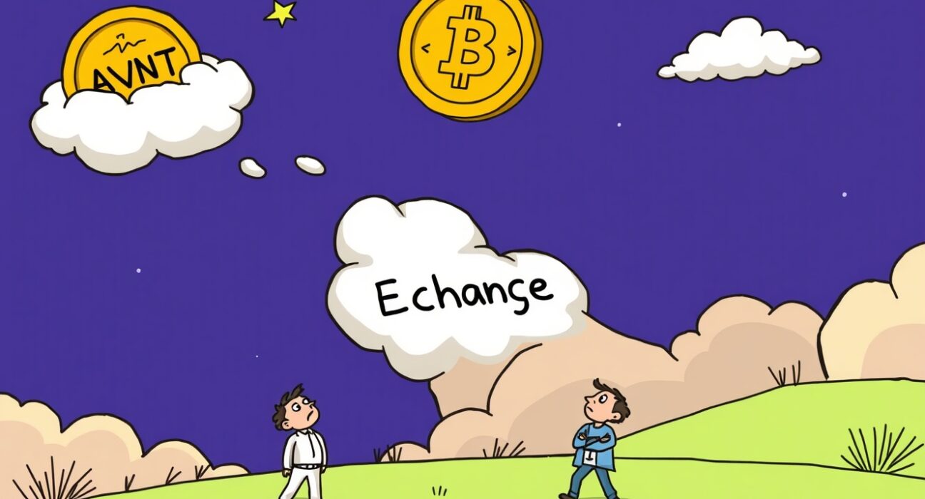 An AVNT token being listed on Binance, symbolizing the new Binance AVNT listing and its potential market impact.