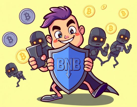 BNB airdrop compensation illustrated as secure tokens being delivered after a digital security incident