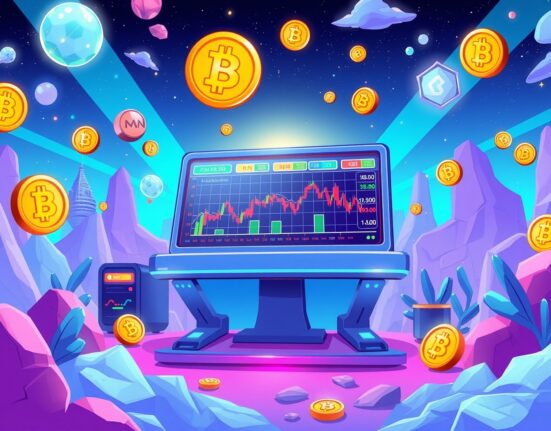 BOB perpetual futures trading on Binance with animated cryptocurrency interface showing leverage options