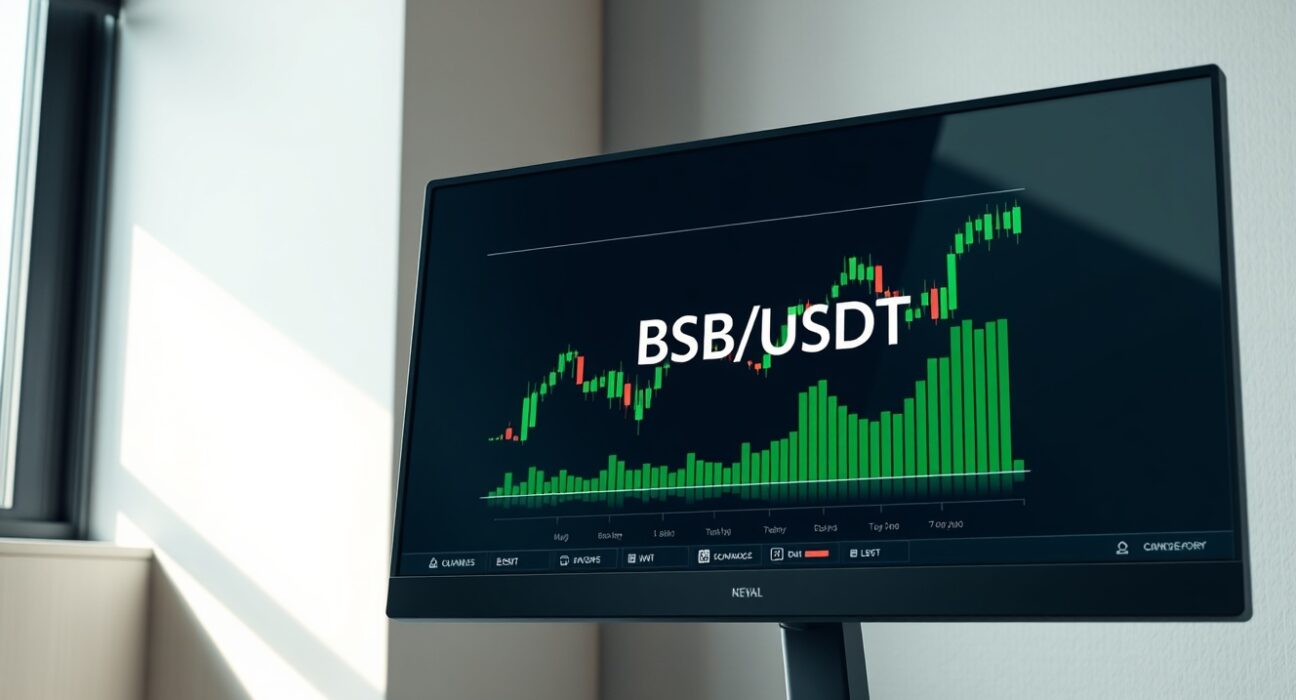 Professional trading interface displaying the new Binance BSB/USDT perpetual futures market.