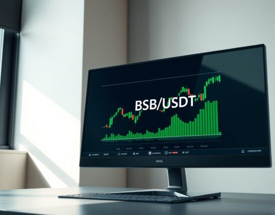 Professional trading interface displaying the new Binance BSB/USDT perpetual futures market.