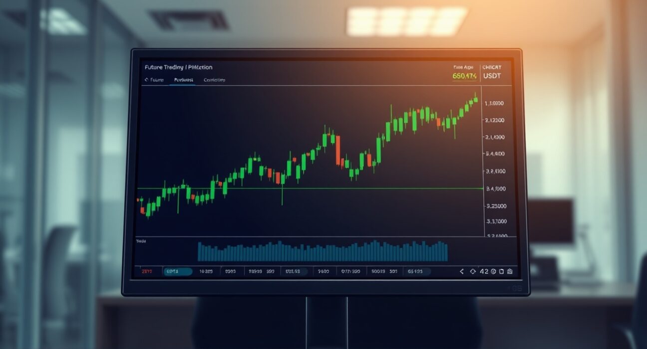 Professional trading interface displaying Binance CHIP perpetual futures market data and charts.