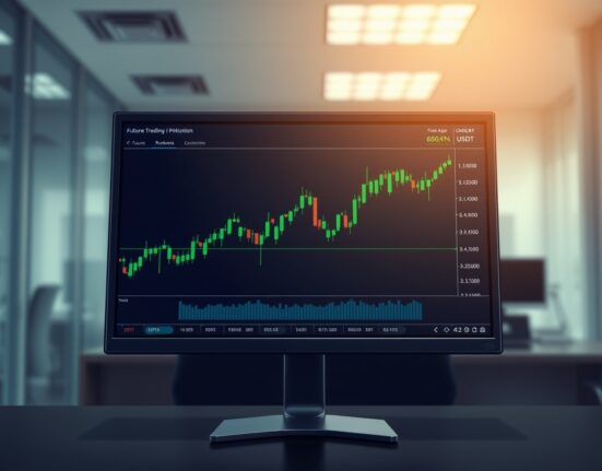 Professional trading interface displaying Binance CHIP perpetual futures market data and charts.
