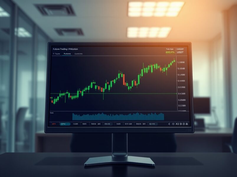 Professional trading interface displaying Binance CHIP perpetual futures market data and charts.