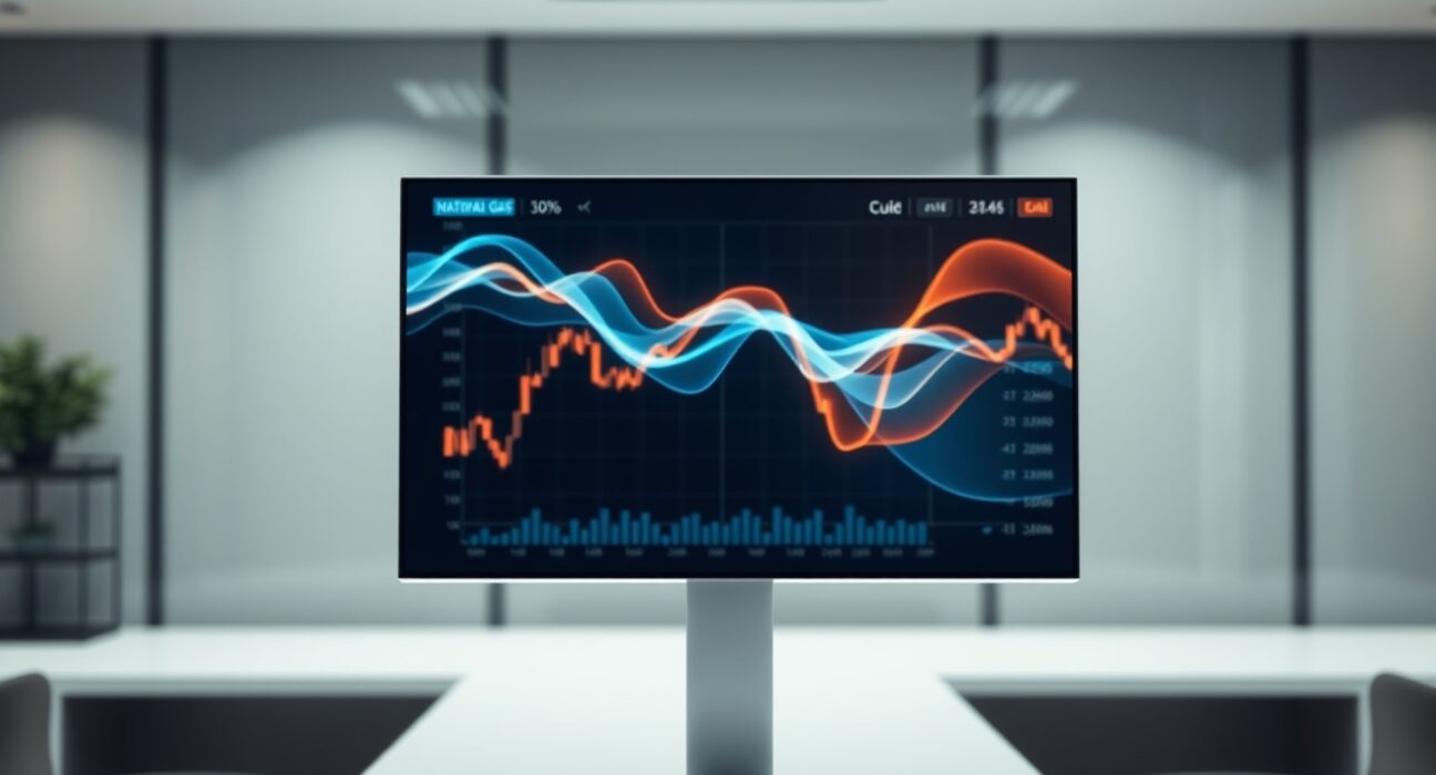 Digital trading interface displaying data for Binance's new energy commodity perpetual futures.