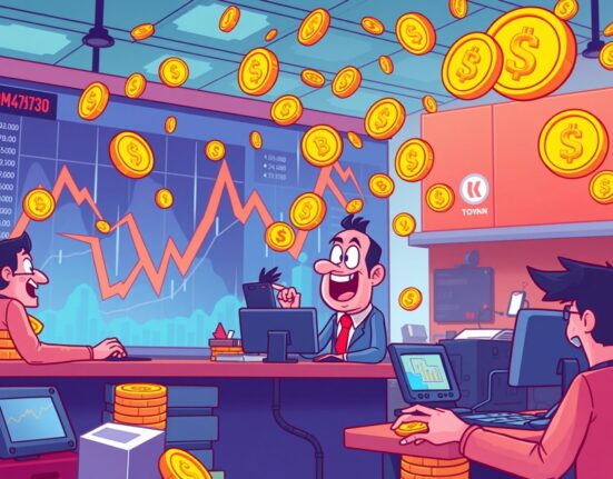 Binance delist perpetual futures announcement shown through animated trading charts and coins