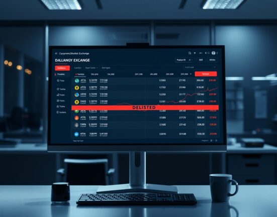 Cryptocurrency trading dashboard showing delisted tokens ATA, FARM, MLN, PHB, and SYS on Binance exchange