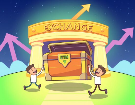 Bullish Binance ETH holdings trend showing cryptocurrency moving to secure storage