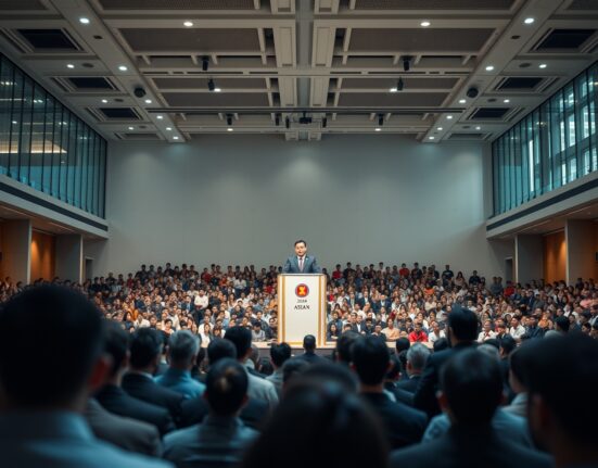 Changpeng Zhao speaking at the 2026 ASEAN Tech Summit in Manila about crypto regulatory passport