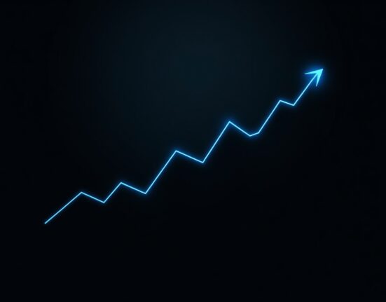 Analytical chart representing the rising Binance futures-to-spot ratio and cryptocurrency market volatility.