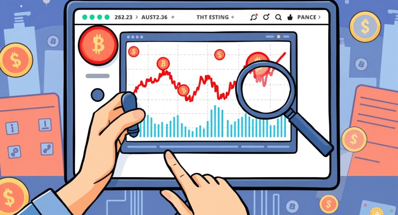 Cartoon illustration of a trader confidently navigating new HEMI margin pairs on a crypto exchange.
