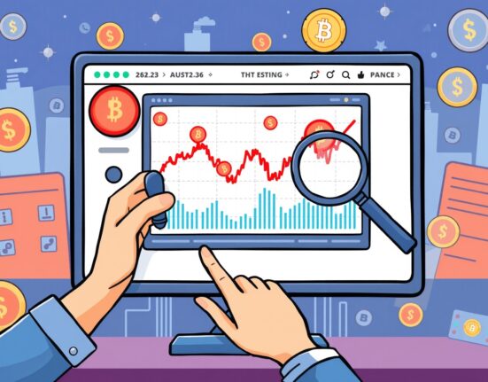 Cartoon illustration of a trader confidently navigating new HEMI margin pairs on a crypto exchange.