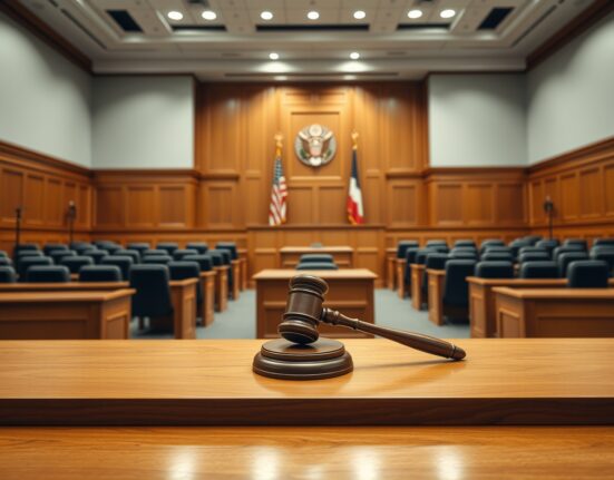 Federal courtroom where Binance terrorism financing lawsuit was dismissed by US court