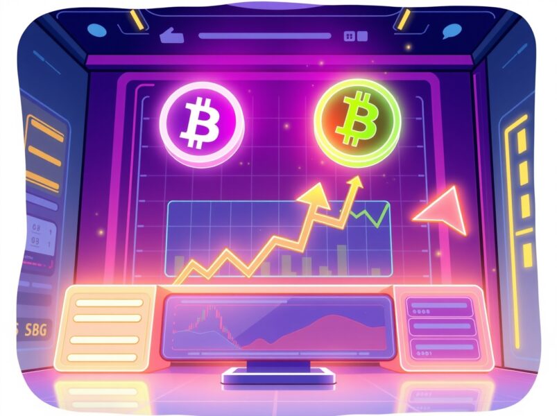 Binance margin pairs trading interface showing AT token with USDT and USDC trading options
