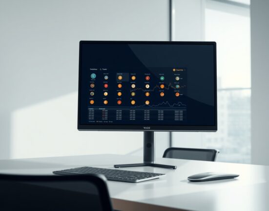 Cryptocurrency exchange monitoring dashboard showing Binance compliance assessment of digital assets