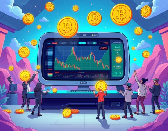 PIEVERSE perpetual futures trading on Binance with dynamic cryptocurrency market visualization